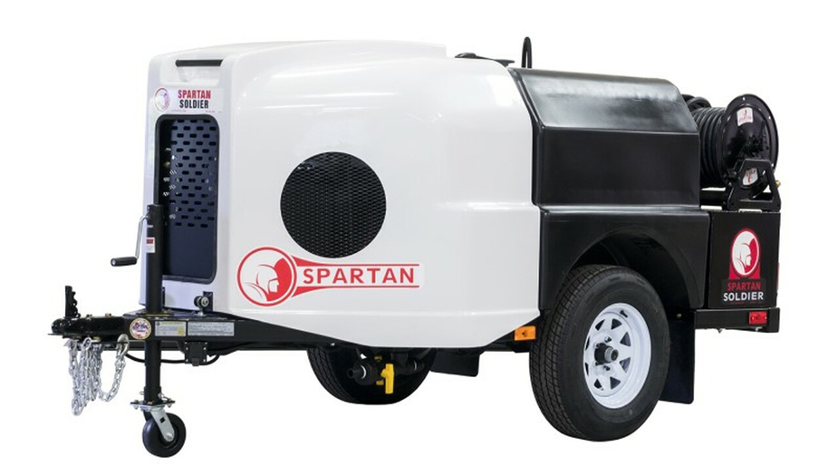 Spartan Soldier sewer jetter used by our commercial drain cleaning team